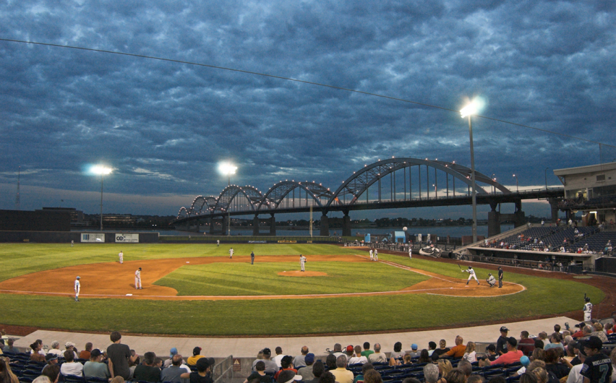 Modern Woodmen Park (known previously as John ODonnell Stadium and Municipal Stadium), is a minor league baseball venue located in Davenport, Iowa, United States. It is home to the Quad Cities River Bandits, a Class-A affiliate of the Houston Astros. Located on the banks of the Mississippi River, in the shadow of the Centennial Bridge, home run balls to right field often land in the river.