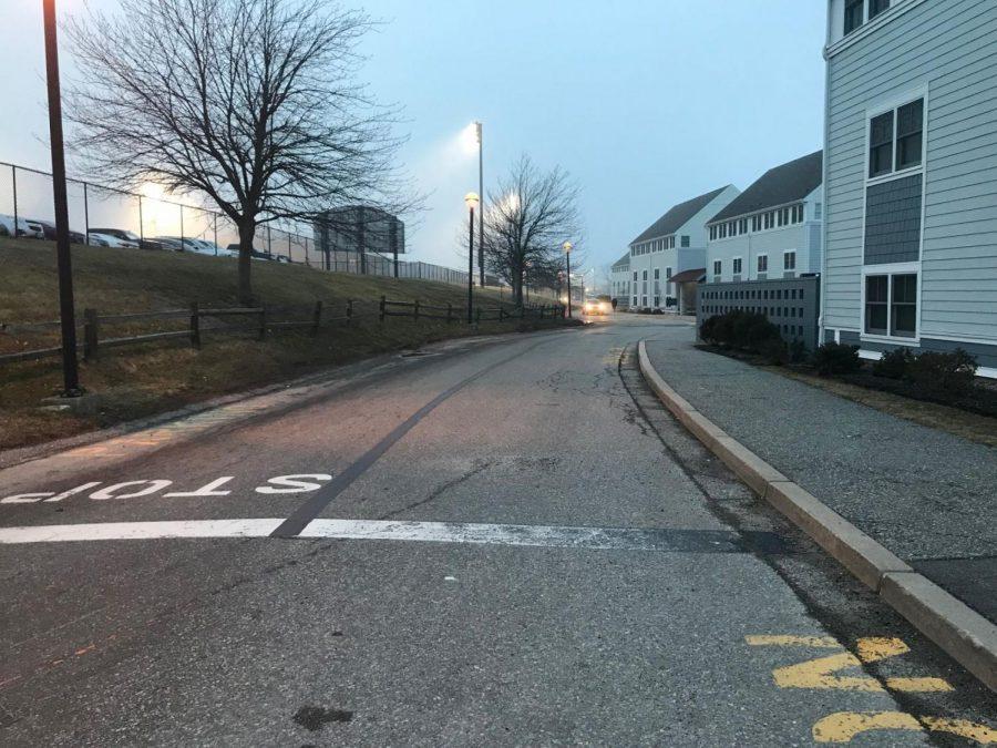 The road in front of the Bayside Units has been converted once again into a one-way road following the completion of new parking spots behind Bayside.