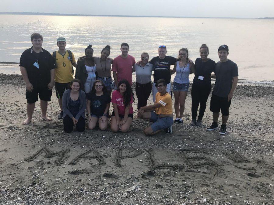  2018-2019 Maple RA Staff bonds at Colt State Beach.