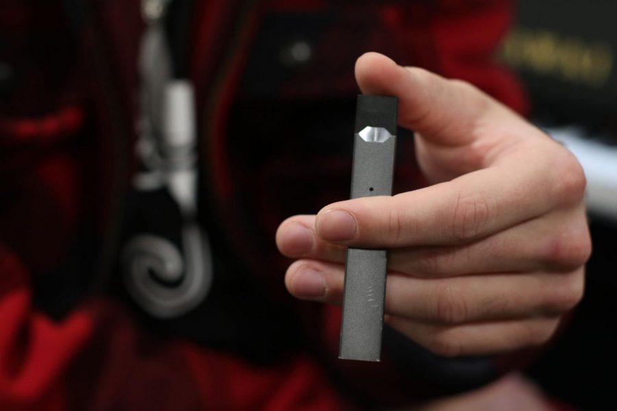 The JUUL is an e-cigarette popular among youth due to the easiness of switching flavored pods