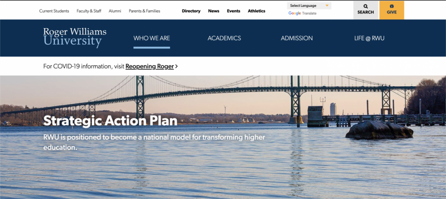 The Strategic Action Plan can be found on the RWU website under the Who We Are tab. The plan outlines five strategic priorities the university will work to implement starting this year.