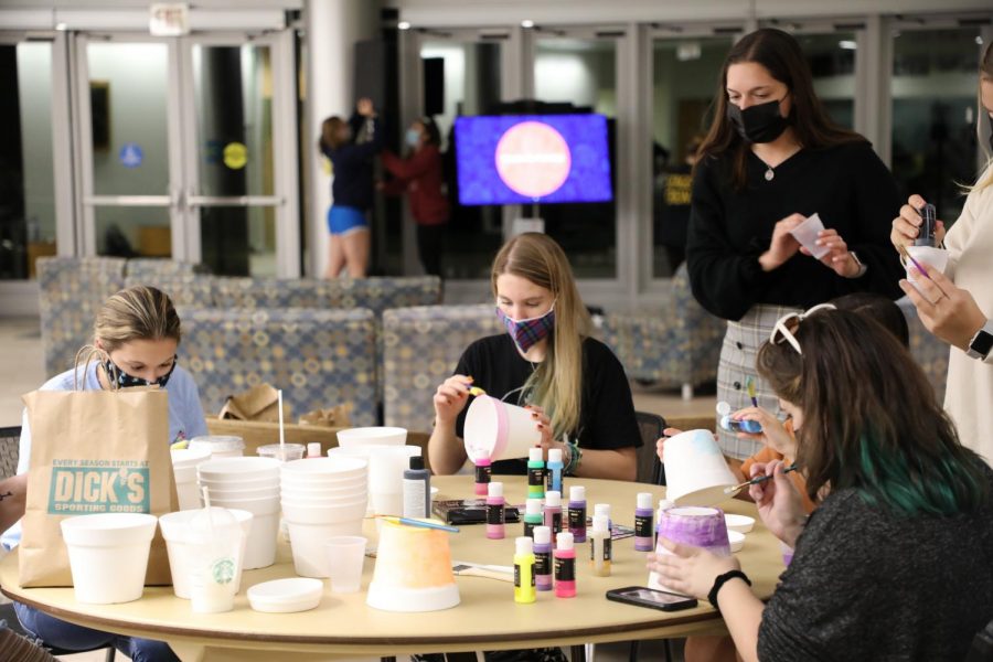 SAGA and MSU hosted the first event of Coming Out Week. The event consisted of a presentation on why Indigenous People's Day is important and ended with event goers planting plants that are indigenous to Rhode Island.