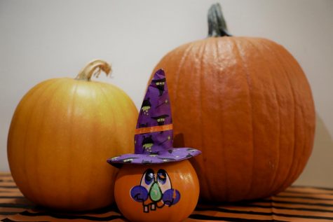 Get into the Halloween spirit by painting or carving pumpkins.