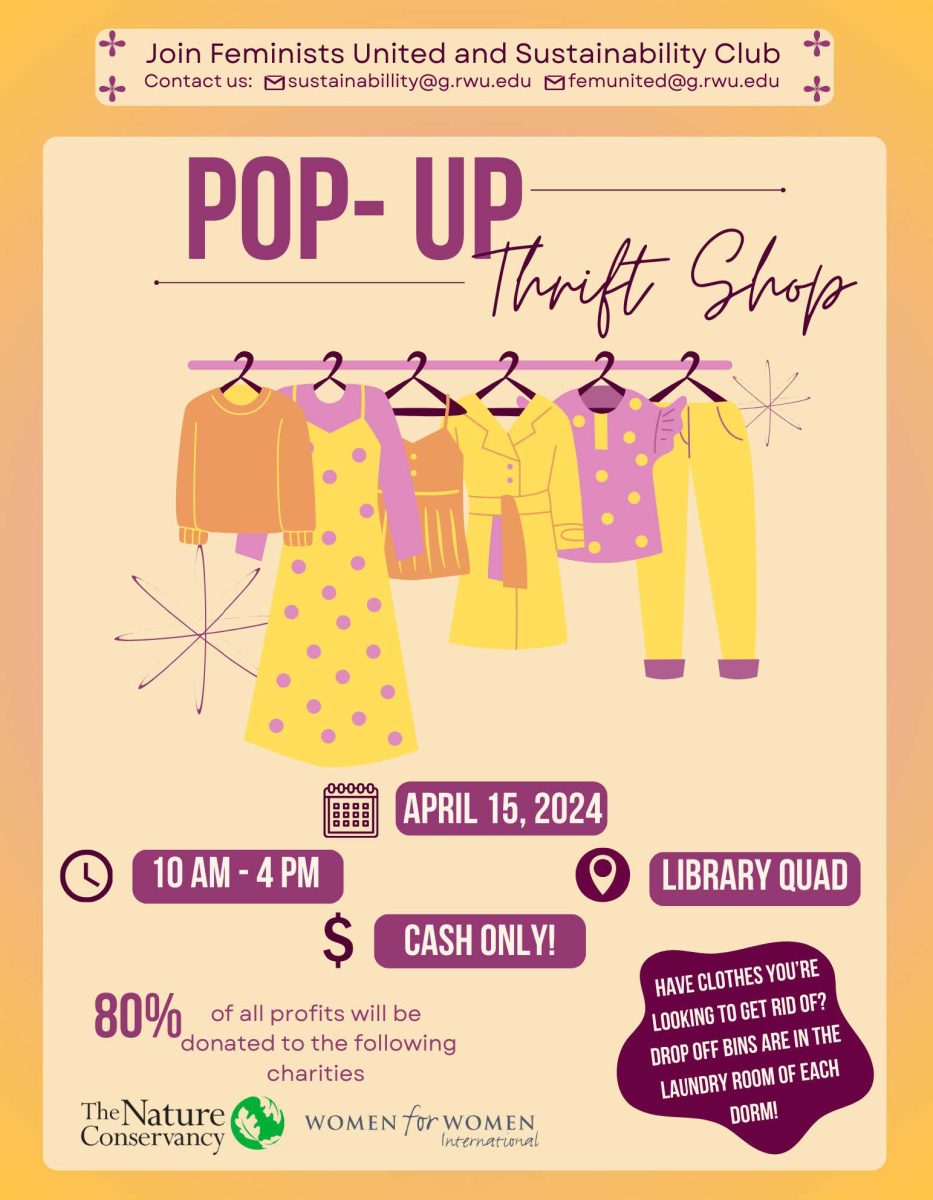 The+flyer+for+the+Pop+Up+Thrift+Shop.+Courtesy+of+Feminists+United+and+Sustainability+Club.