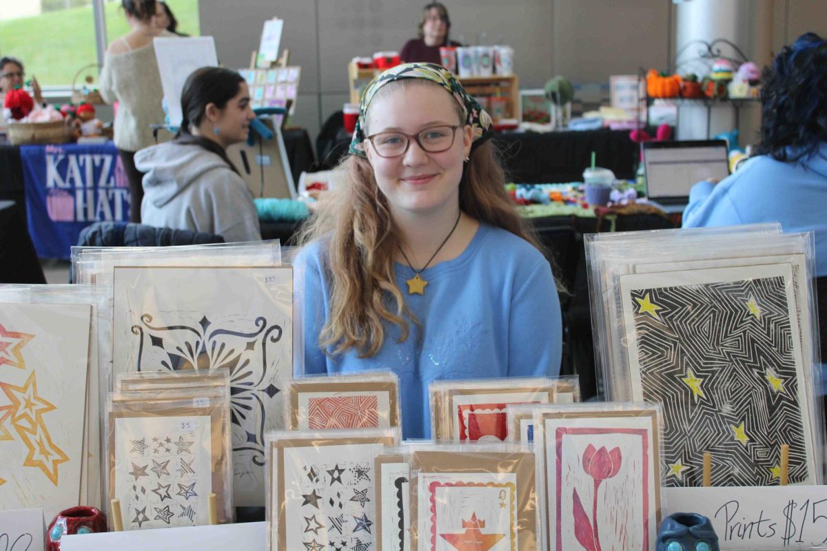 Crafter Celeste Roberson at the third annual craft fair.

